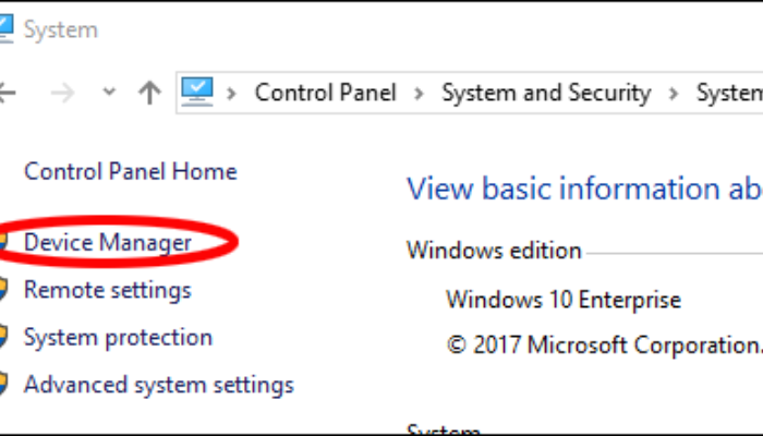 Click On Device Manager